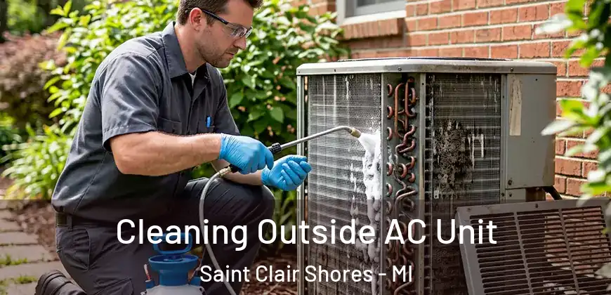 Cleaning Outside AC Unit Saint Clair Shores - MI